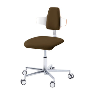 Siège praticien - COMFORT - Ruck - Dossier Napoleon My Podologie  CPL-Blanc-Expresso-Long