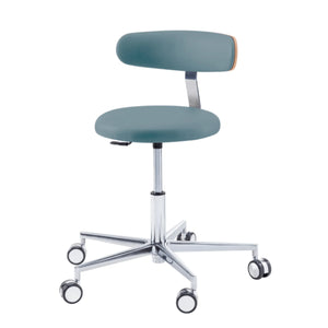 Siège praticien - ROUND - Ruck - Ressort à Gaz Long Ruck  Océan-Dossier-Radius-CPL-Noyer