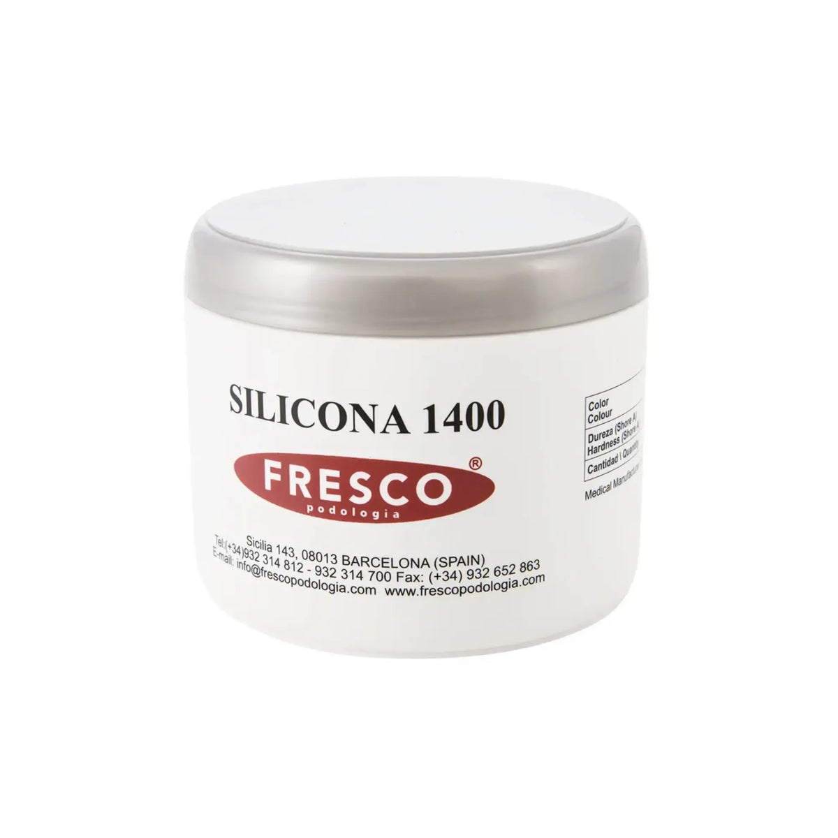Silicone orthoplastie - 1400 RTV - Shore 28-32 - Gris - 500g - Fresco Fresco Podologia 