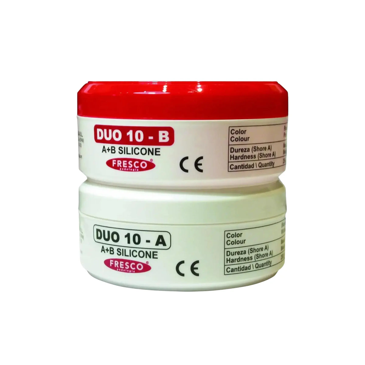 Silicone orthoplastie DUO 10 - A + B - Shore A 10-12 - 250 g - Fresco Fresco Podologia 