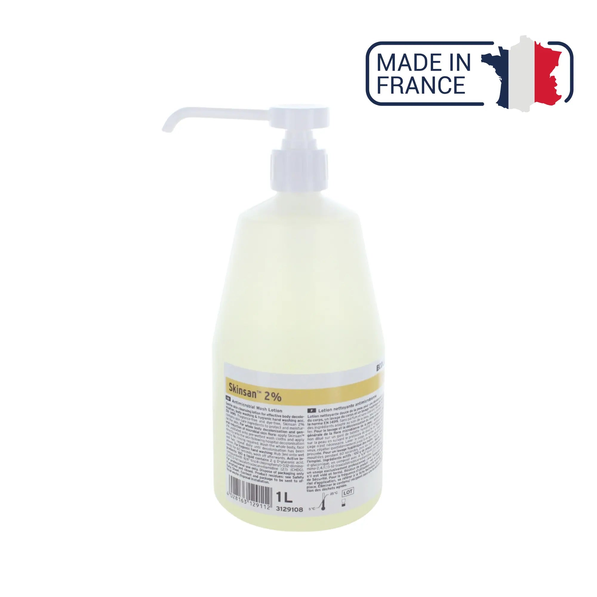 Skinsan 2% savon antiseptique - Différentes tailles - Anios Anios  500-mL-Pompe