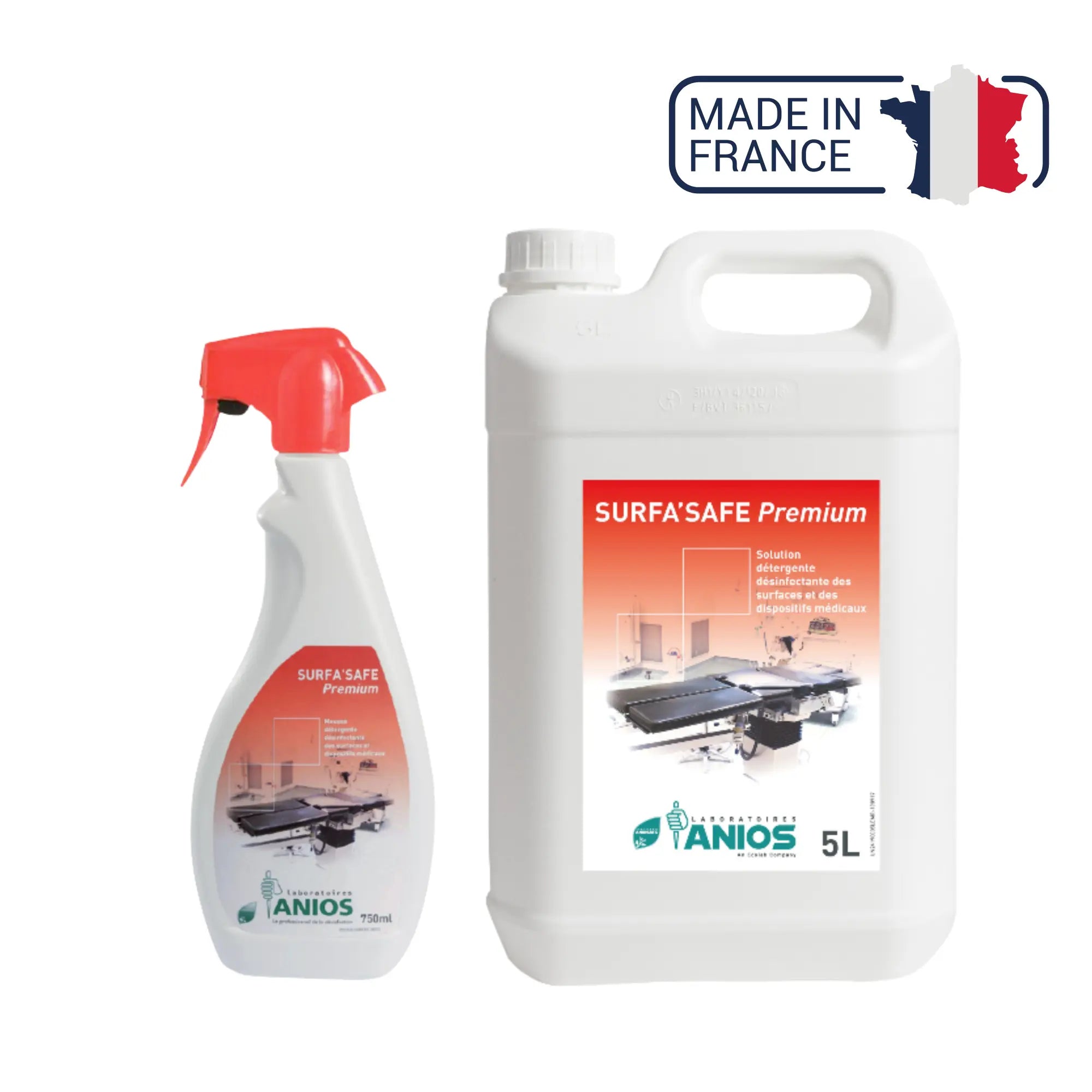 Surfa'safe Premium - Mousse détergente désinfectante - Anios Anios 