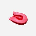 Calcanhar em látex para esporas de calcanhar - Shore 30-40 - Vermelho