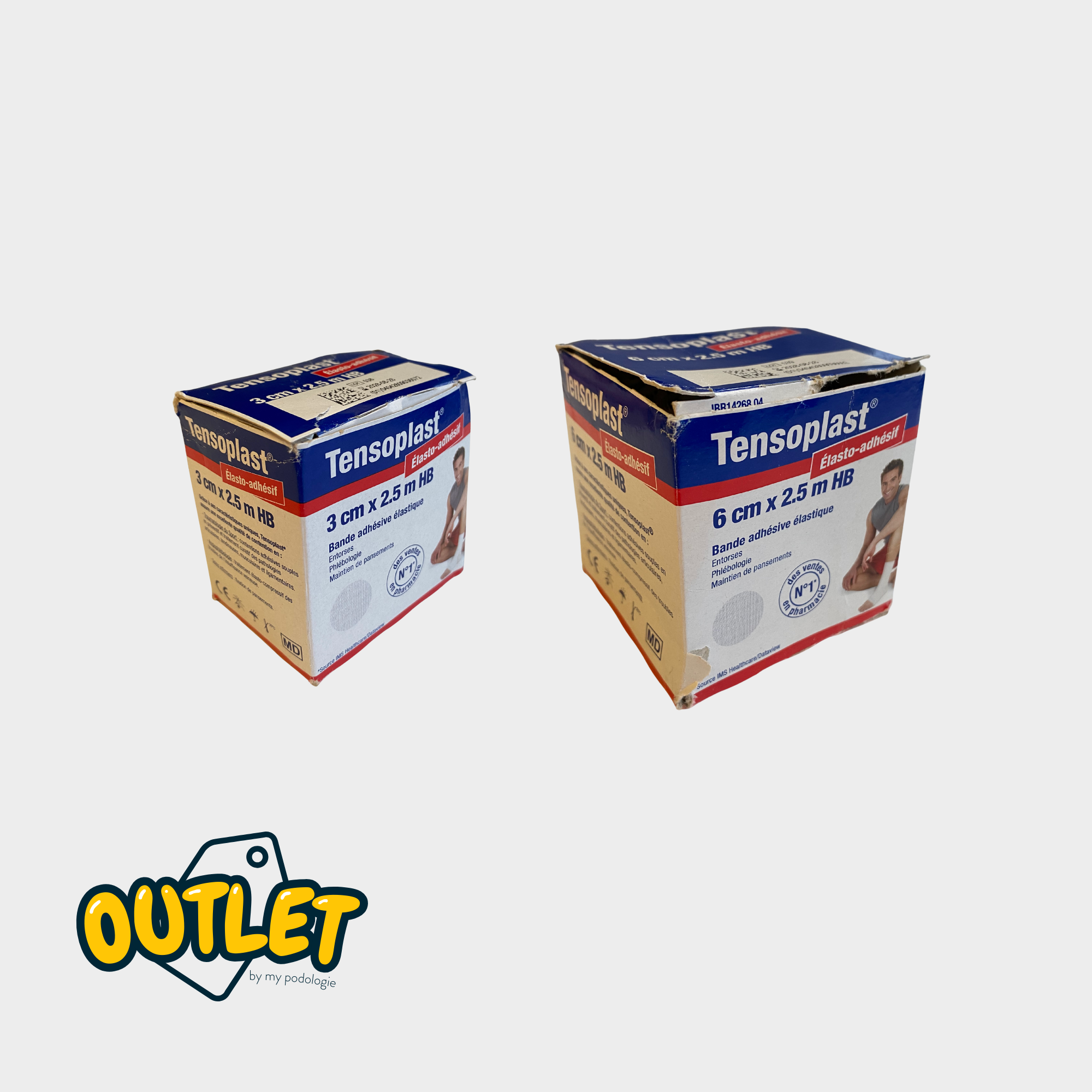 Tensoplast Élasto-adhésif - 2 dimensions - BSN Médical // Déstockage