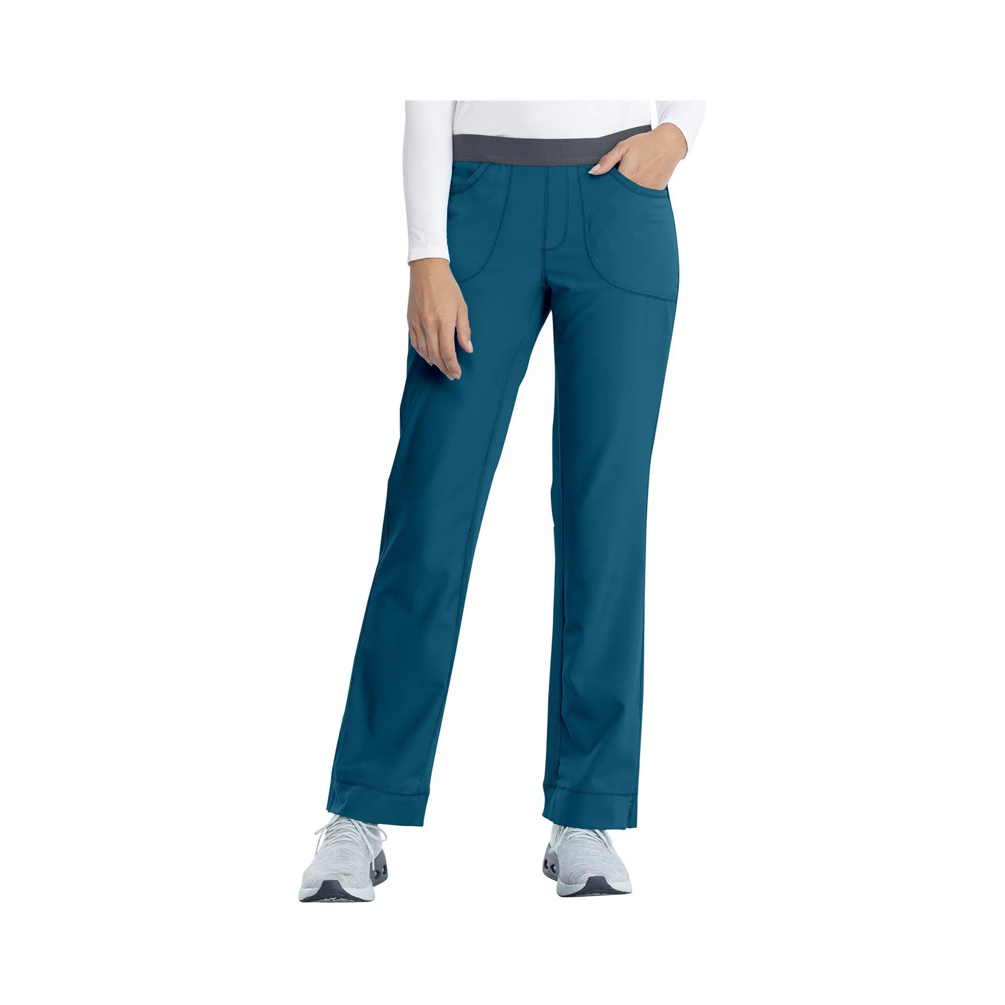 Tosse - Pantalon slim médical - Femme - 4 poches - Cherokee - Couleur 1 My Podologie  Bleu-Canard-XXXL