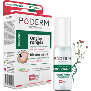 Traitement Sérum Ongles rongés - 8ml - Croissance - Poderm Professional