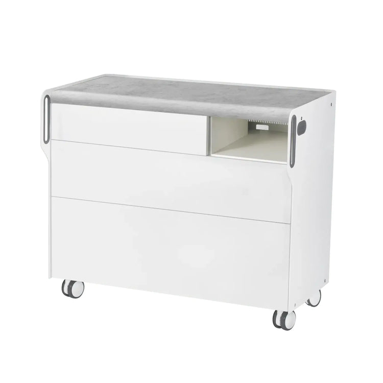 Unité de Podologie "Room Move" - Taille L - Ruck Ruck  Béton-2-compartiment-micromoteur-à-droite-Non