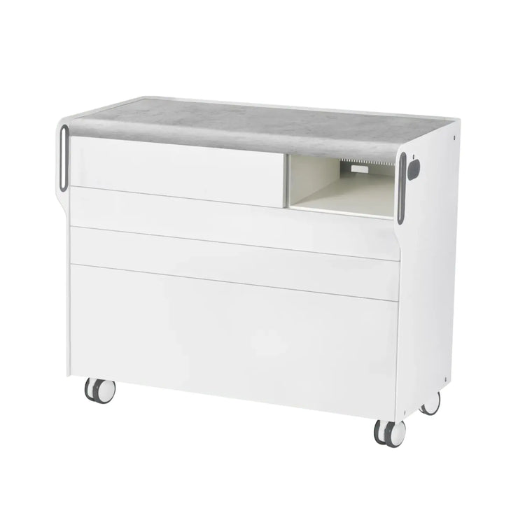 Unité de Podologie "Room Move" - Taille L - Ruck Ruck  Béton-3-compartiment-micromoteur-à-droite-Non