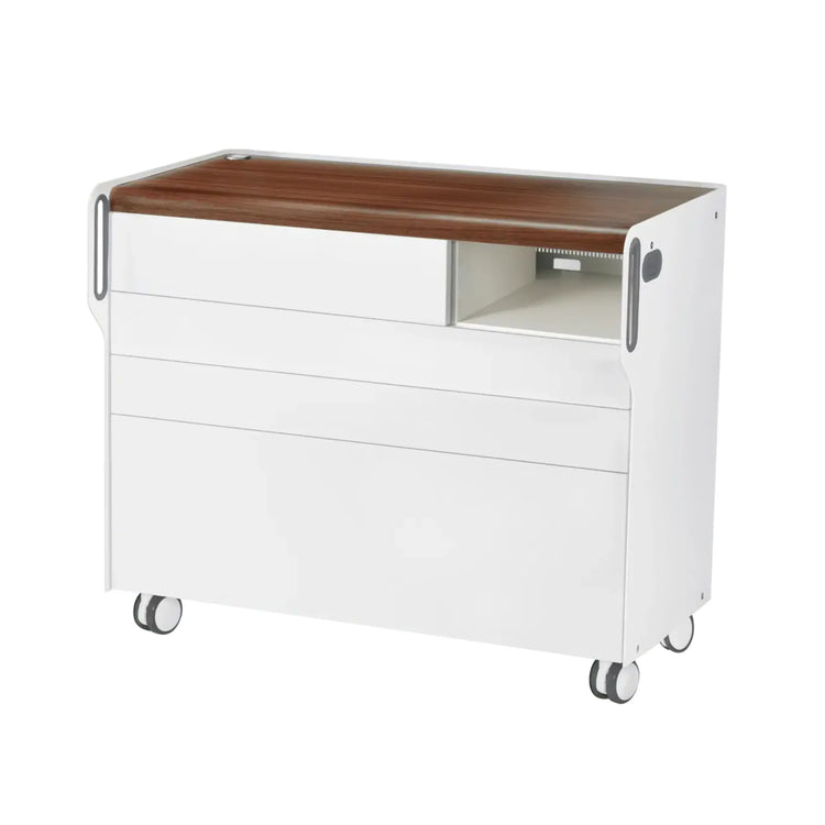 Unité de Podologie "Room Move" - Taille L - Ruck Ruck  Noyer-3-compartiment-micromoteur-à-droite-Cercle-X