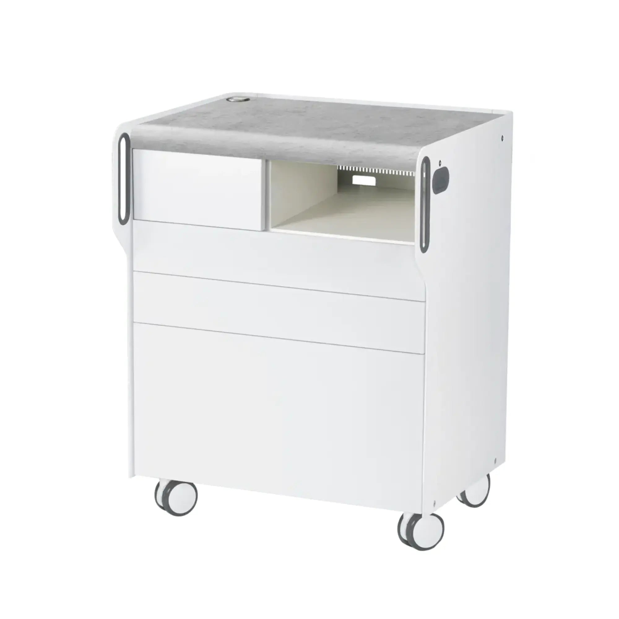 Unité de Podologie "Room Move"- Taille M - Ruck Ruck  Béton-3-compartiment-micromoteur-à-droite-Cercle-X