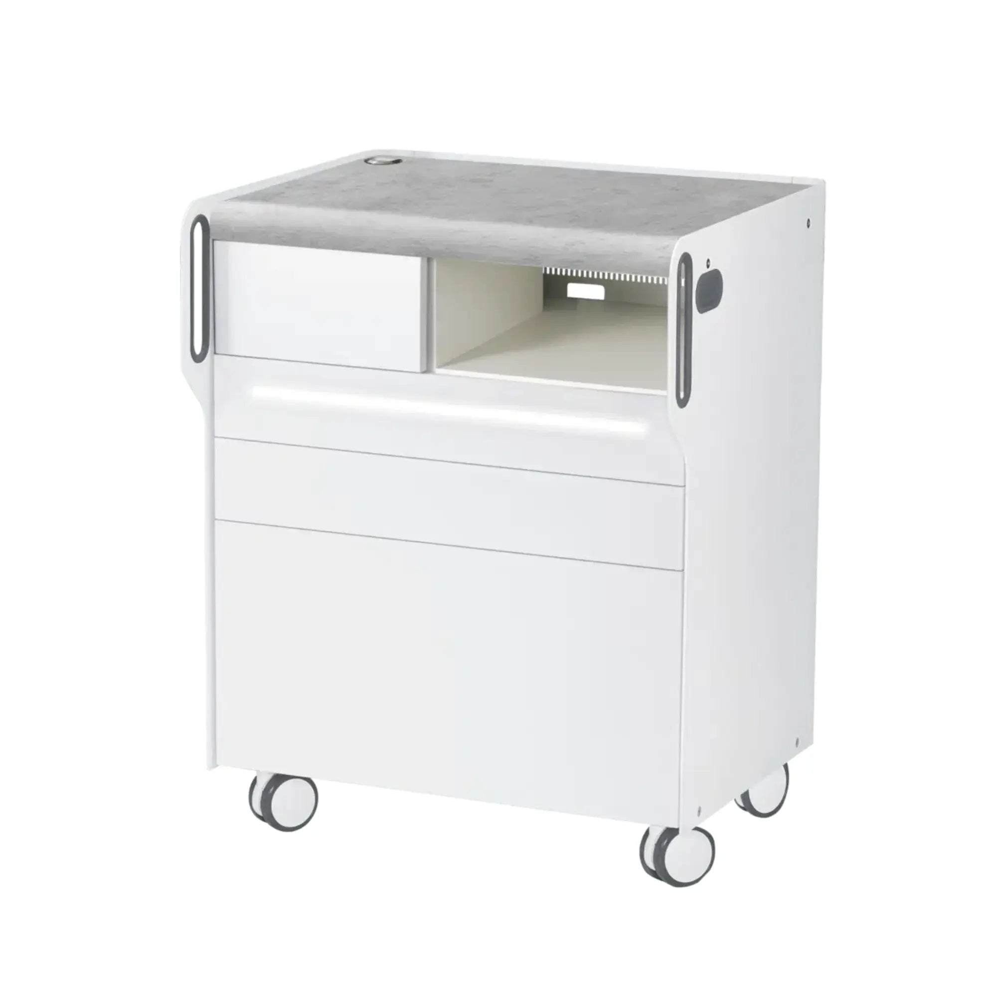 Unité de Podologie "Room Move"- Taille M - Ruck Ruck  Béton-3-avec-LED-compartiment-micromoteur-à-droite