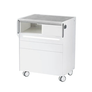 Unité de Podologie "Room Move"- Taille M - Ruck Ruck  Béton-3-avec-LED-compartiment-micromoteur-à-gauche