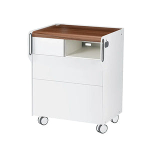 Unité de Podologie "Room Move"- Taille M - Ruck Ruck  Noyer-2-compartiment-micromoteur-à-droite-Cercle-X