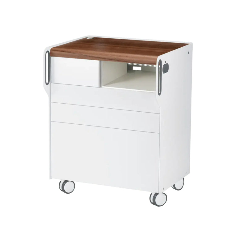 Unité de Podologie "Room Move"- Taille M - Ruck Ruck  Noyer-3-compartiment-micromoteur-à-droite-Cercle-X