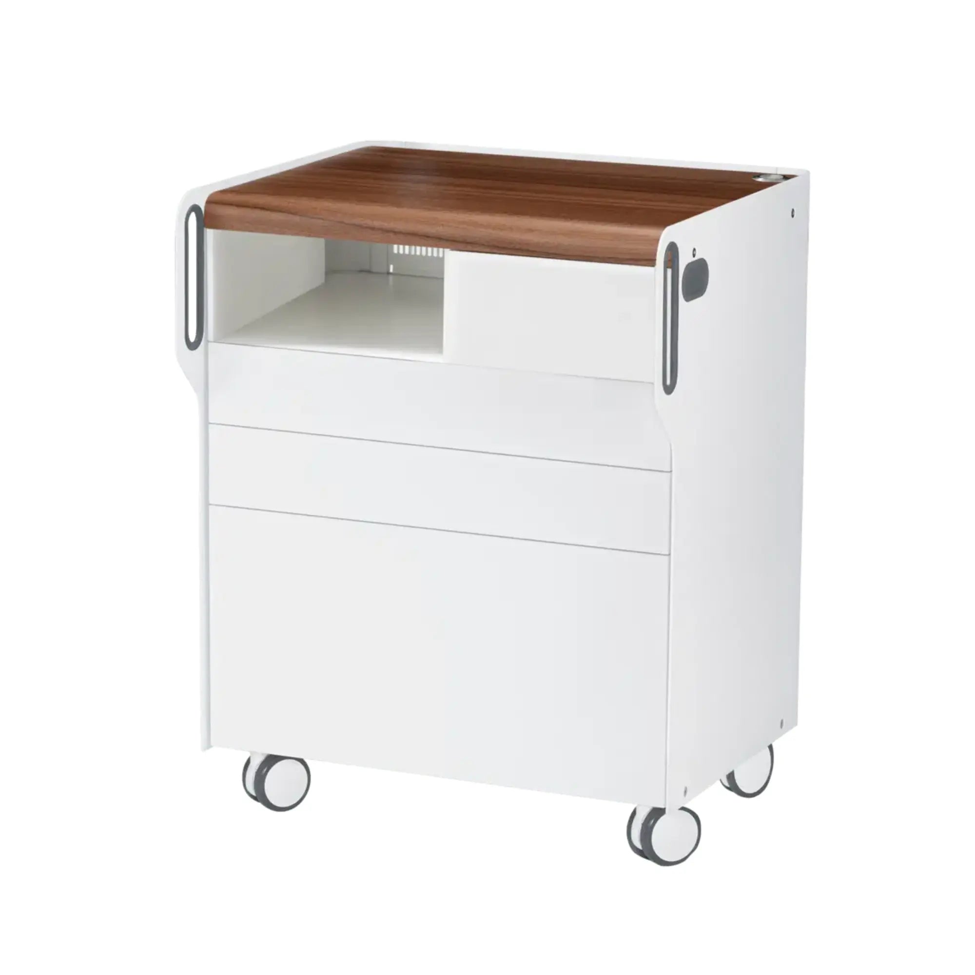 Unité de Podologie "Room Move"- Taille M - Ruck Ruck  Noyer-3-compartiment-micromoteur-à-gauche-Cercle-X