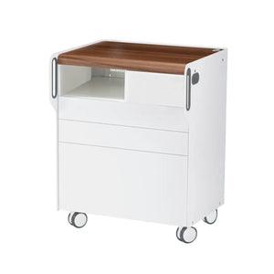 Unité de Podologie "Room Move"- Taille M - Ruck Ruck  Noyer-3-compartiment-micromoteur-à-gauche-Cercle-X