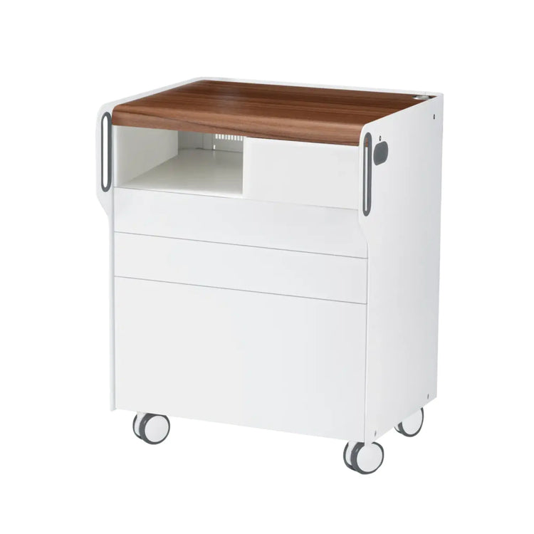 Unité de Podologie "Room Move"- Taille M - Ruck Ruck  Noyer-3-compartiment-micromoteur-à-gauche-Cercle-X