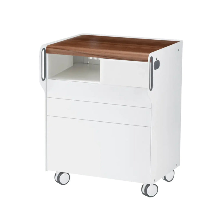 Unité de Podologie "Room Move"- Taille M - Ruck Ruck  Noyer-3-compartiment-micromoteur-à-gauche-Non